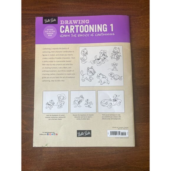 Drawing Cartooning 1 by Jack Keely Learn Basics of Cartooning Walter Foster Book - Picture 2 of 4